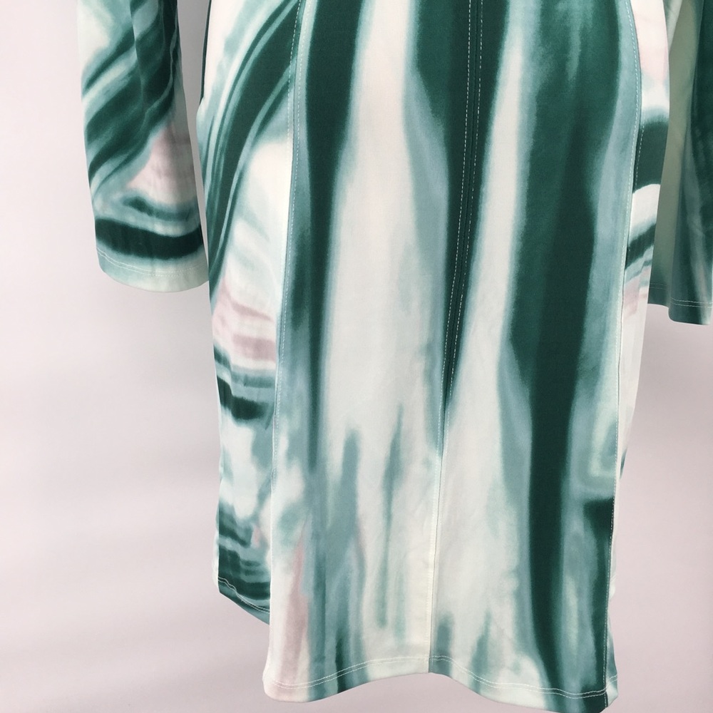 MICHAEL Michael Kors Green Striped Shirt Dress - Picture 7 of 10
